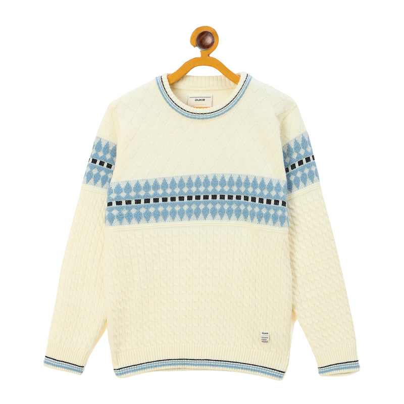 Duke Urban Boys Round Neck Full Sleeve Regular Sweater (S3634)