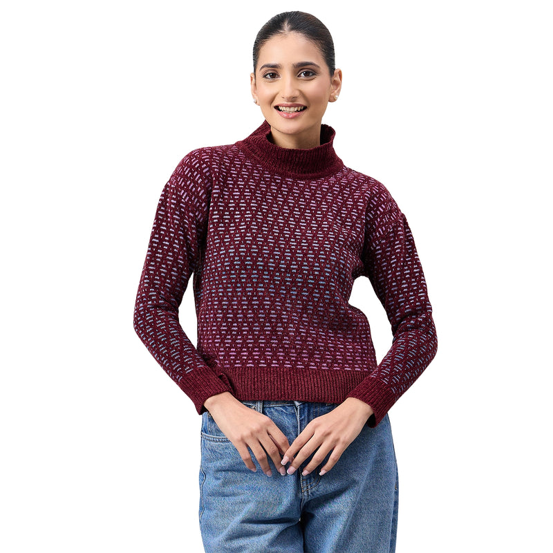 Duke Urban Women Full Sleeve V Neck Pullover (SDS1234N)