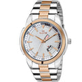 Duke Solid Stainless Steel Strap Chronograph Men Watch White Dial (DK015RM02C)