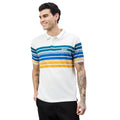 Duke Urban Men Striped Polo Neck Half Sleeve T-Shirt (LF7654)