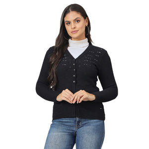 Duke Women Front Open Short Sweater (SDS1407)