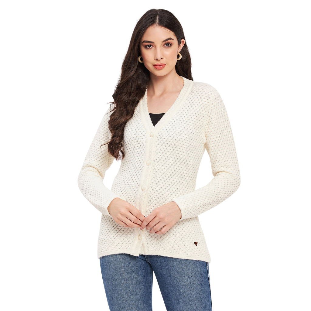 Duke Urban Women Full Sleeve Self Design Cardigan (SDS1135)