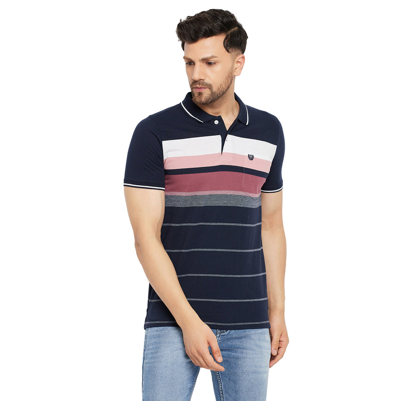 Duke Stardust Men Half Sleeve Polo Neck Cotton T-shirt (LF5804)