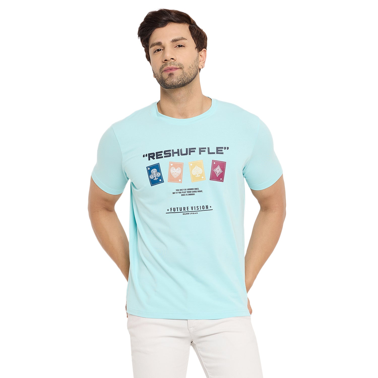 Duke Urban Men Half Sleeve Cotton T-shirt (LF7148)