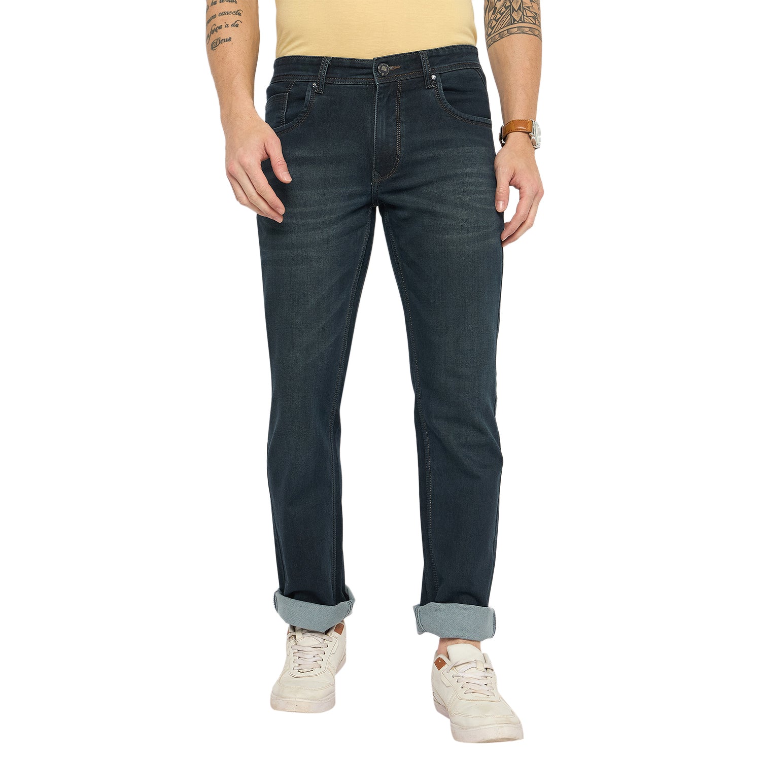 Duke Urban Men Comfort Fit Stretchable Jeans (SDD5720C)