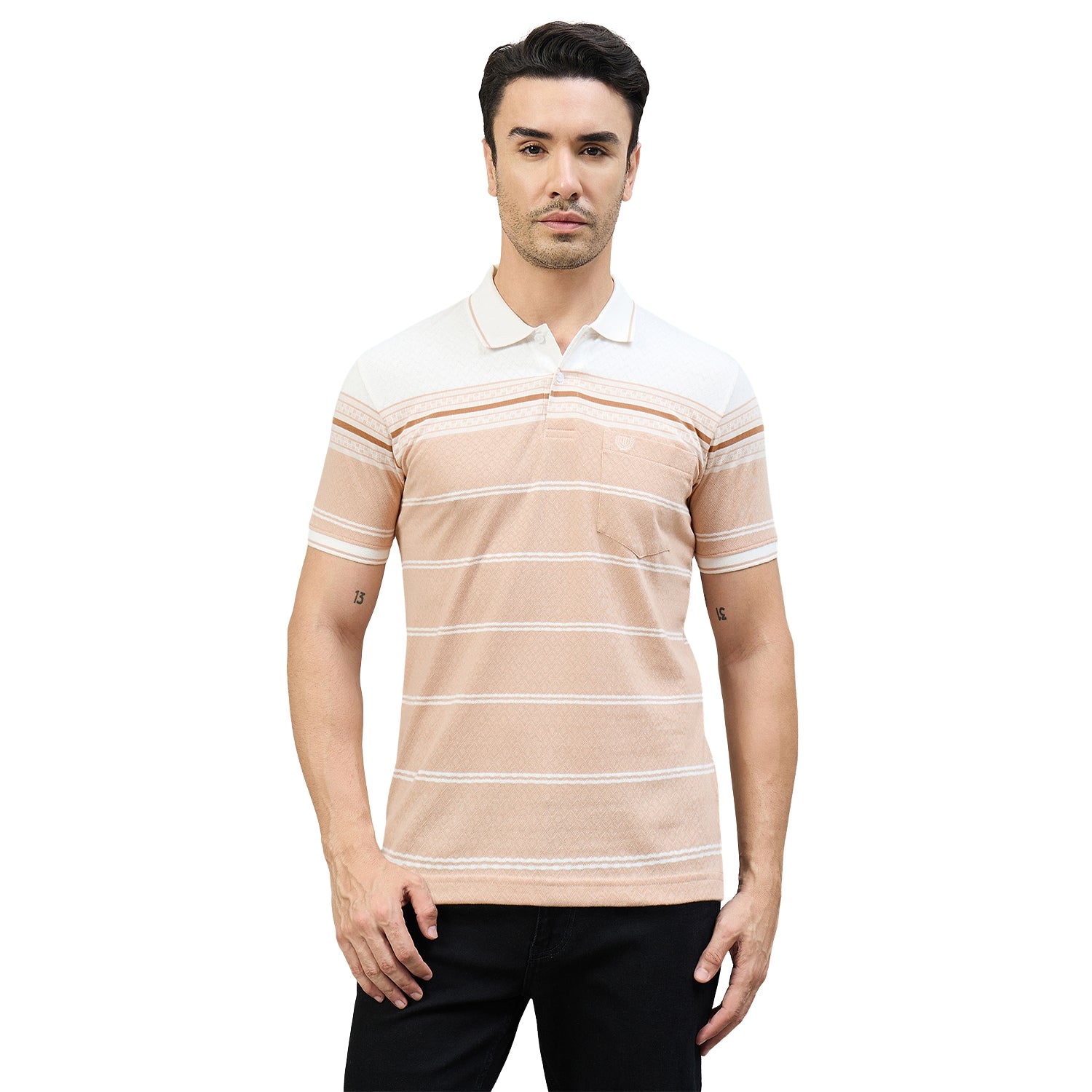 Duke Urban Men Half Sleeve Cotton Smart Fit Casual T-shirt (LF7915)