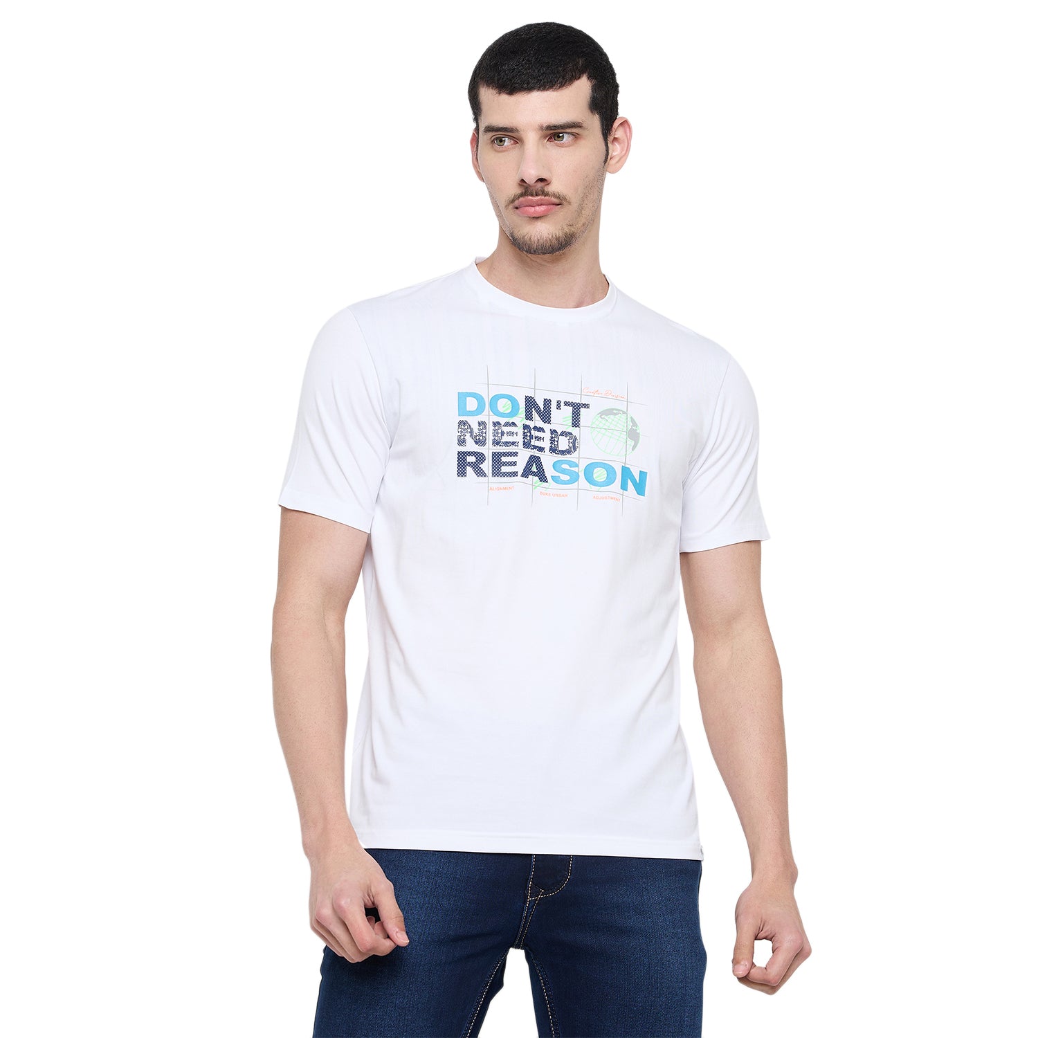Duke Urban Men Half Sleeve Cotton Tshirt (LF7437)