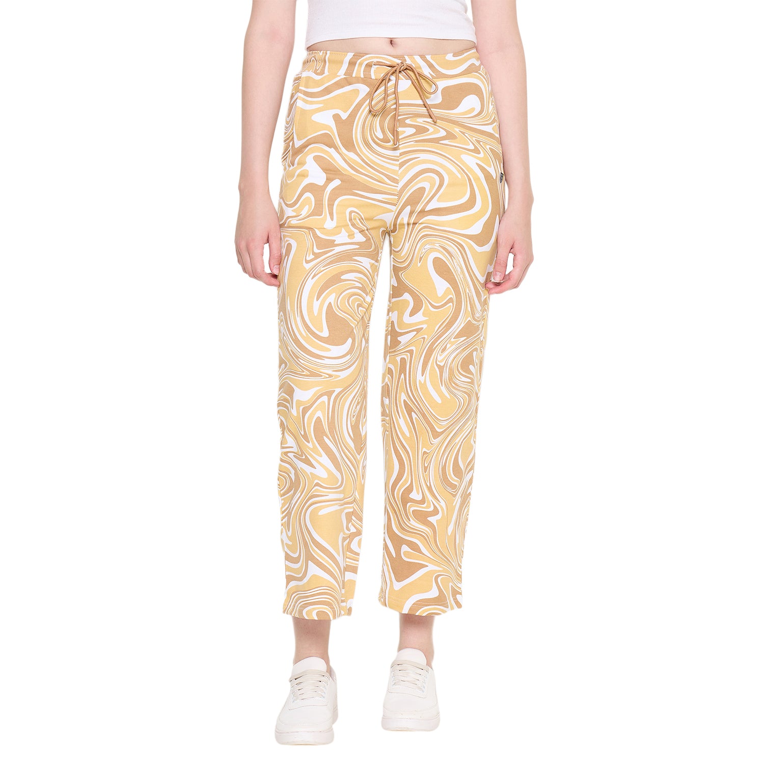 Duke Urban Women Printed Straight Fit Track Pant (LFX6702)