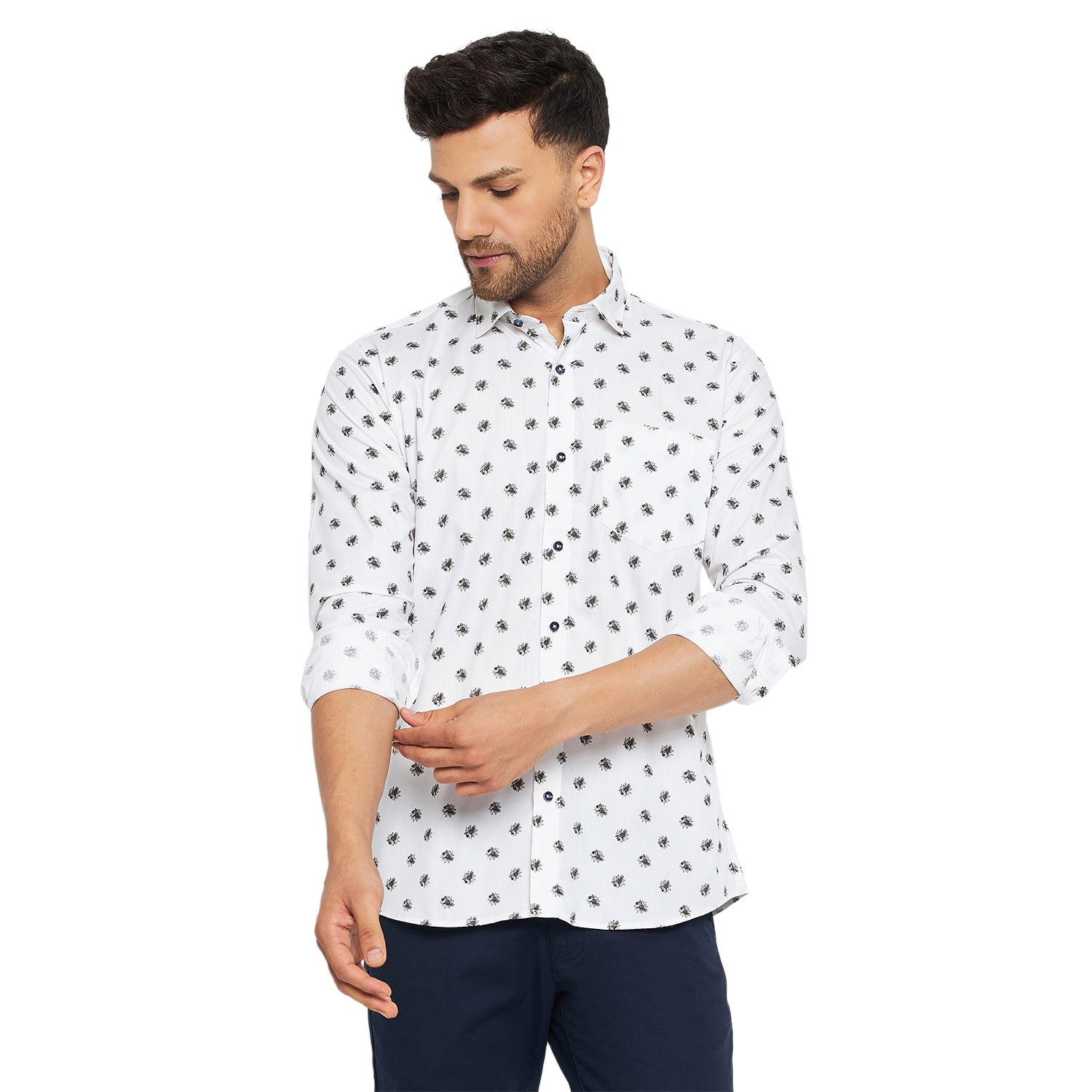 Duke Stardust Men Full Sleeve Cotton Shirt (SDO8MPR)