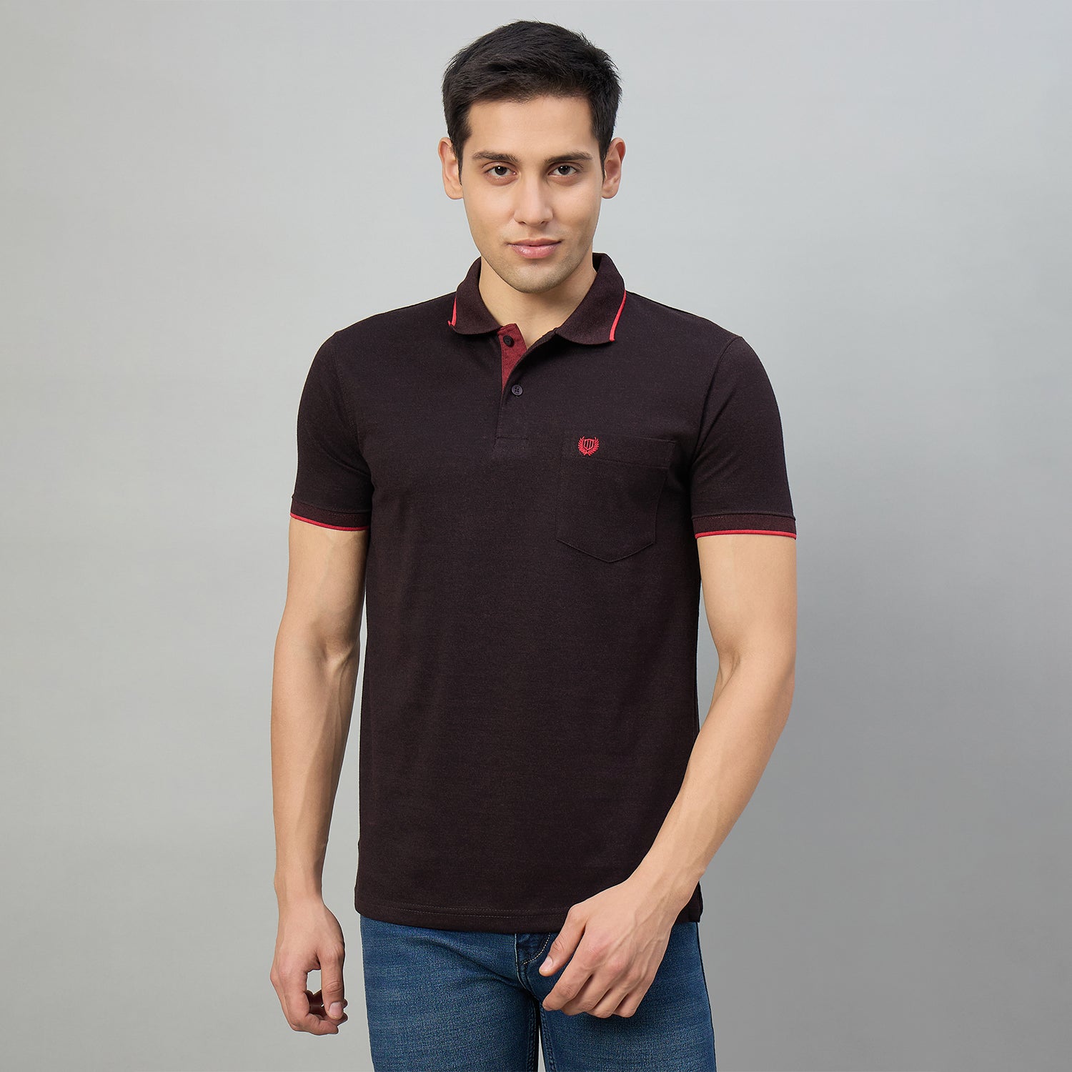 Duke Men Half Sleeve Cotton Smart Fit Casual T-shirt (SD74)