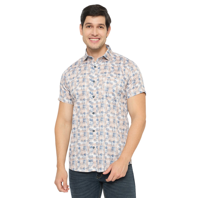 Duke Urban Men Half Sleeve Cotton Shirt (SDO4PRR)