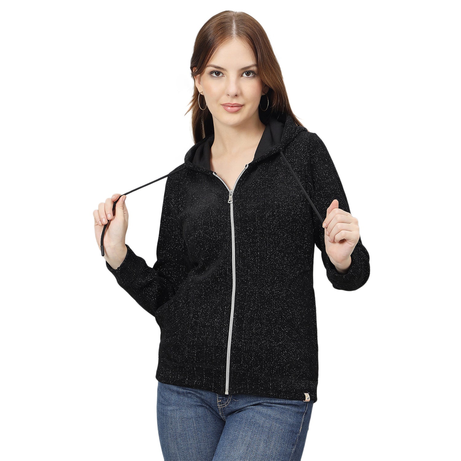 Duke Urban Women Smart fit Hooded Full Zip Sweatshirt (LFX990)