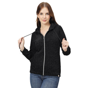 Duke Women Smart fit Hooded Full Zip Sweatshirt (LFX990)