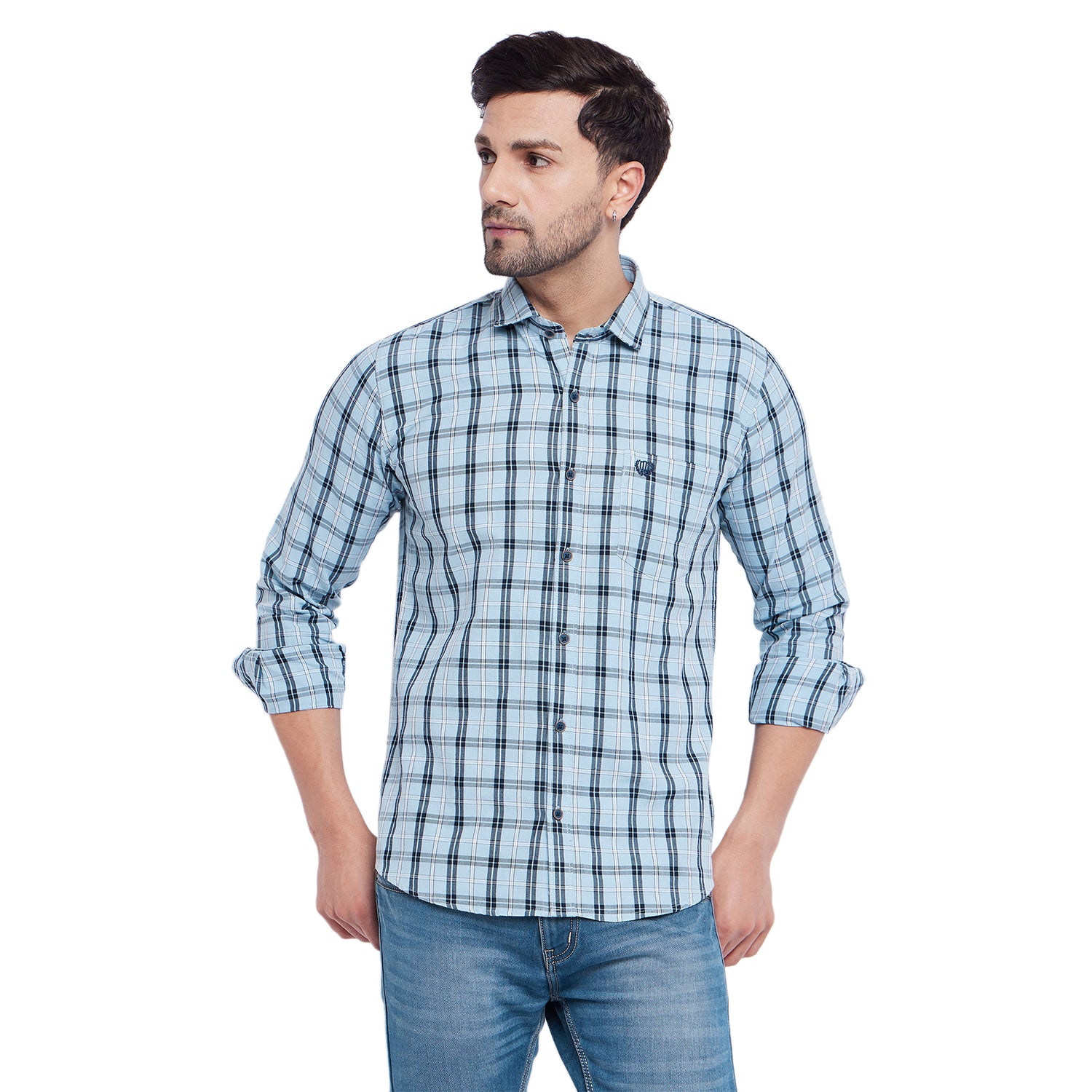 Duke Stardust Men Full Sleeve Cotton Shirt (SDO6CKB)