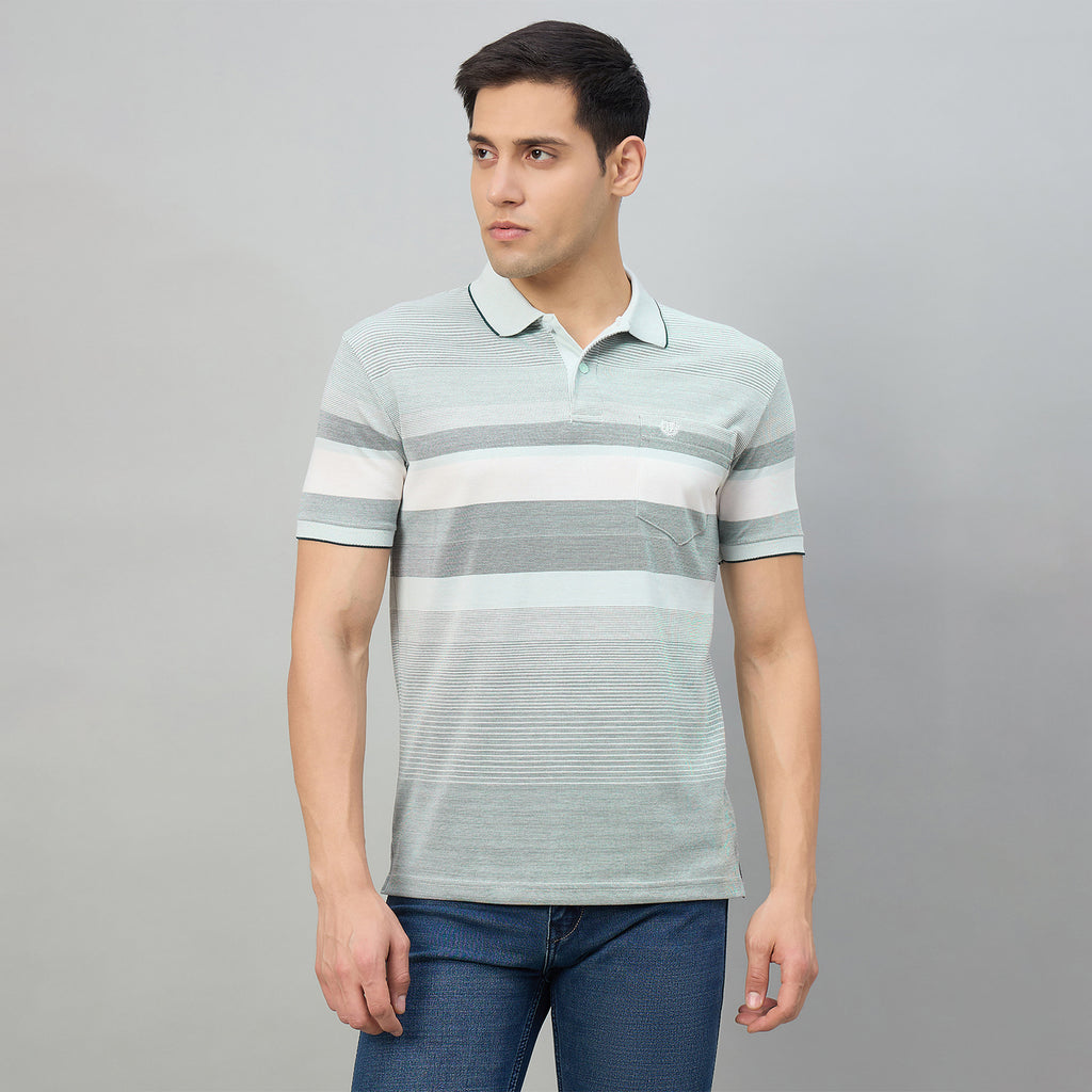 Duke Men Half Sleeve Cotton Regualr Fit Casual T-shirt (LF7899)