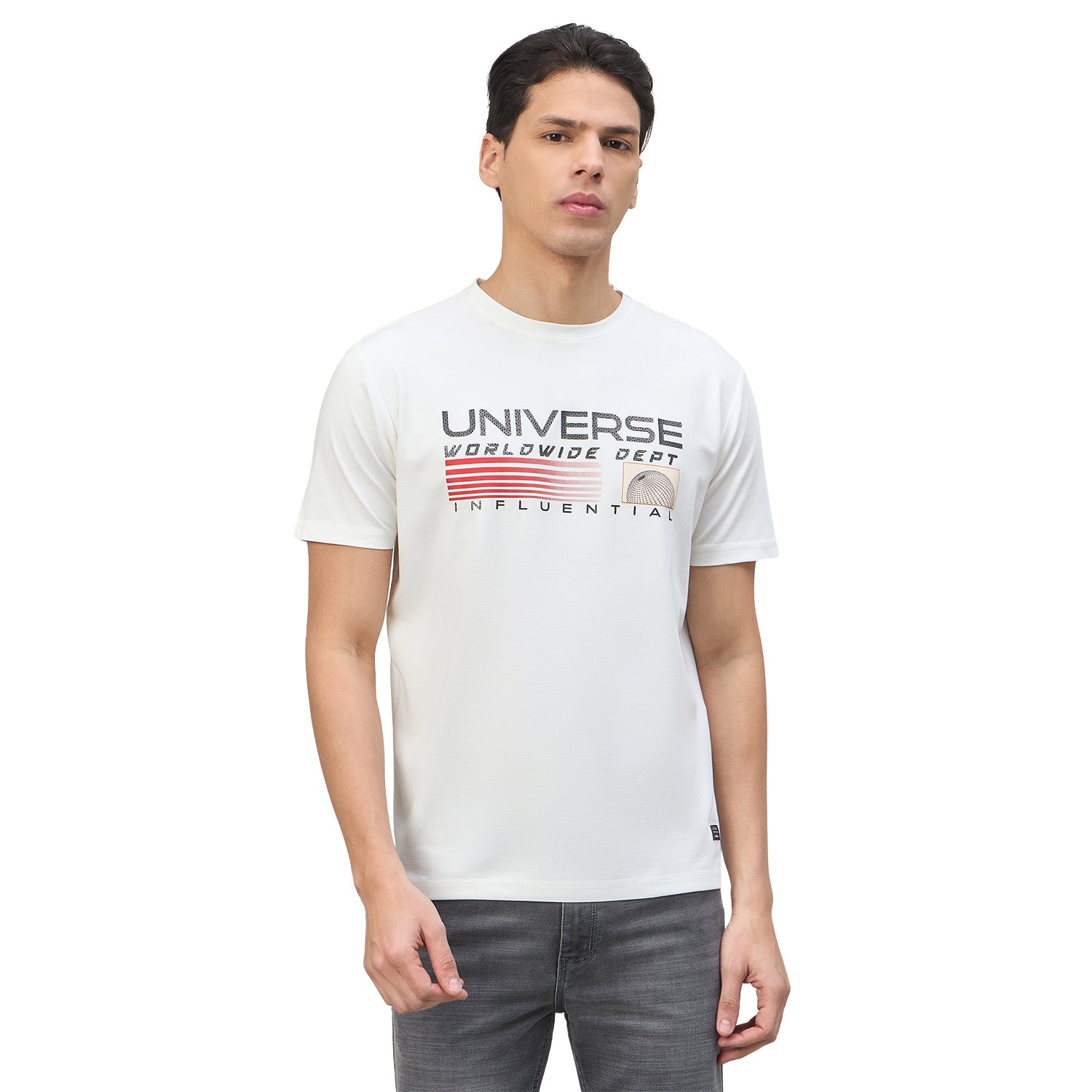 Duke Urban Men Graphic Print Half Sleeve Round Neck Casual Tshirt (LF7537)