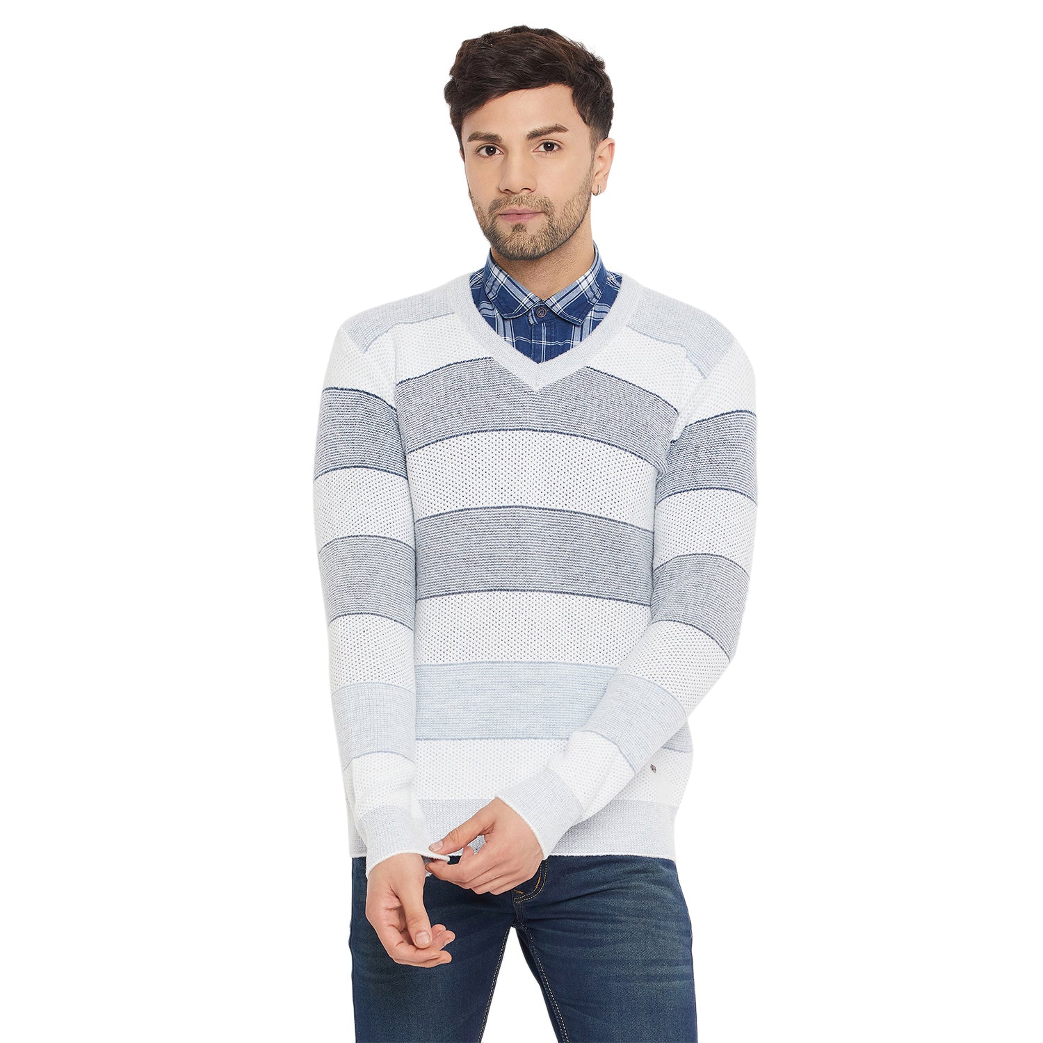 Duke Urban Men Full Sleeve V-Neck Sweater (SDS2128)
