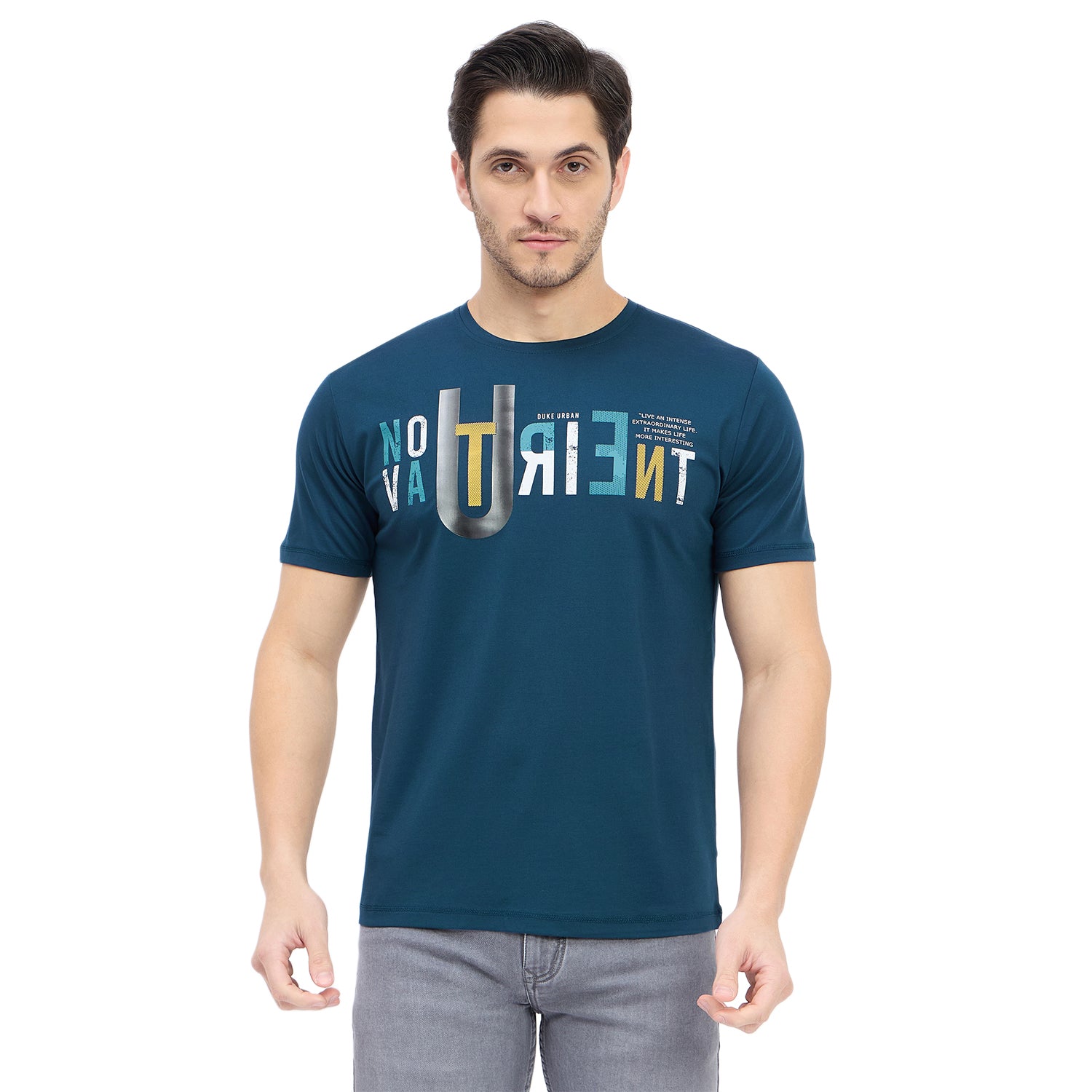 Duke Urban Men Half Sleeve Cotton T-shirt (LF7164)