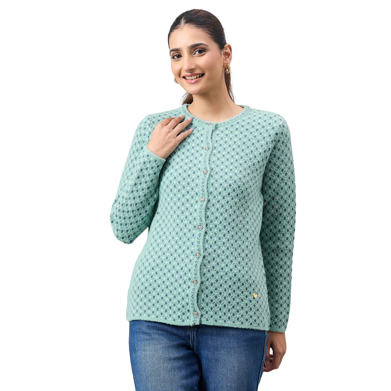 Duke Urban Women Full Sleeve Front Open Regular Cardigan (SDS1337)