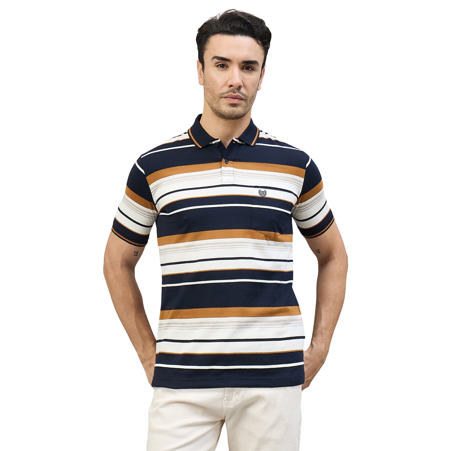 Duke Urban Men Half Sleeve Cotton Smart Fit Casual T-shirt (LF7968)