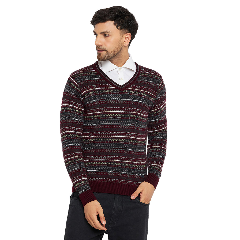 Duke Urban Men Full Sleeve V Neck Sweater (SDS2051)