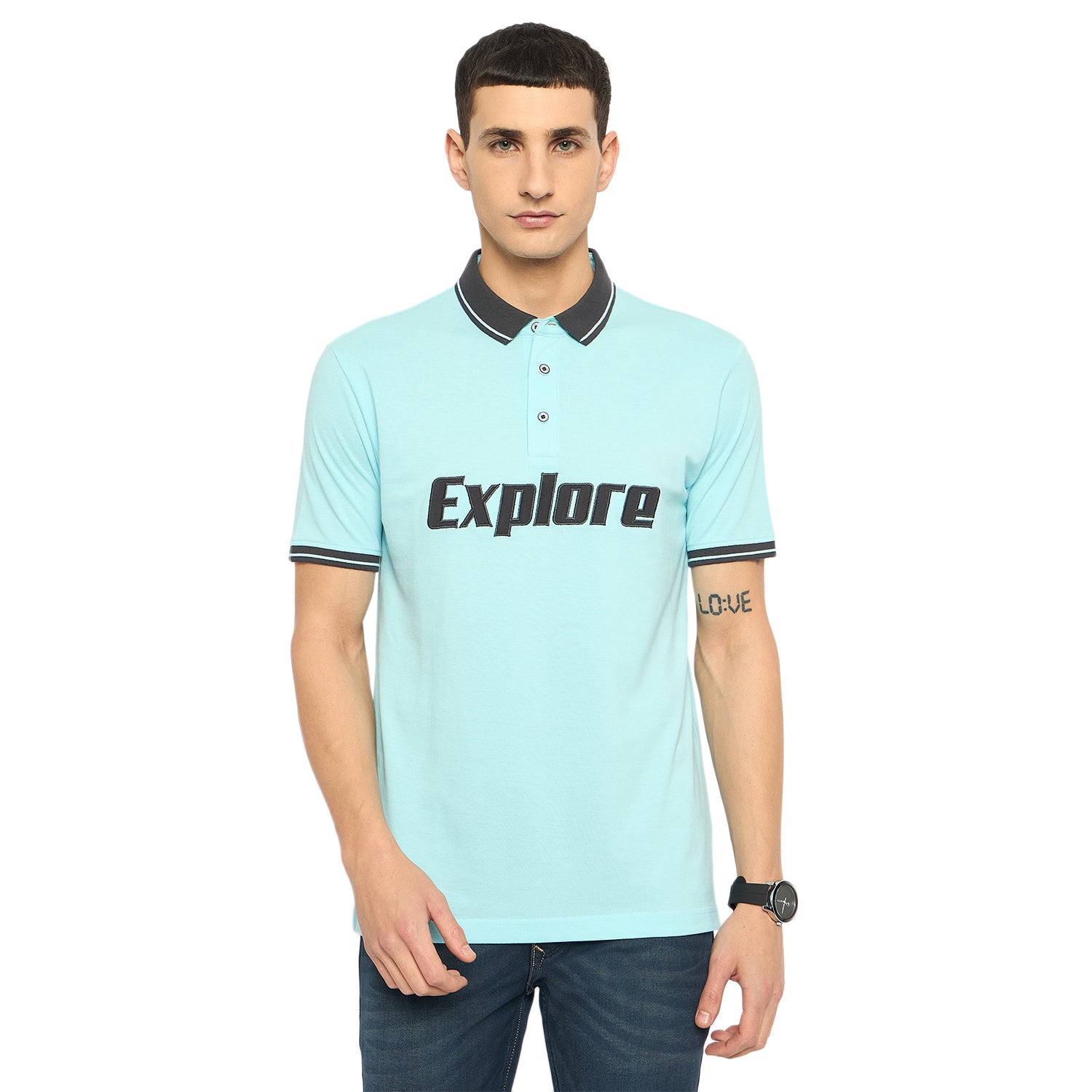 Duke Urban Men Half Sleeve Cotton Tshirt (LF7181)
