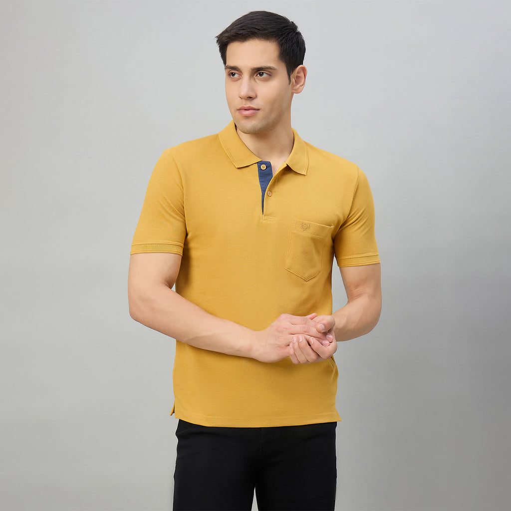 Duke Men Half Sleeve Cotton Smart Fit Casual T-shirt (SD72)