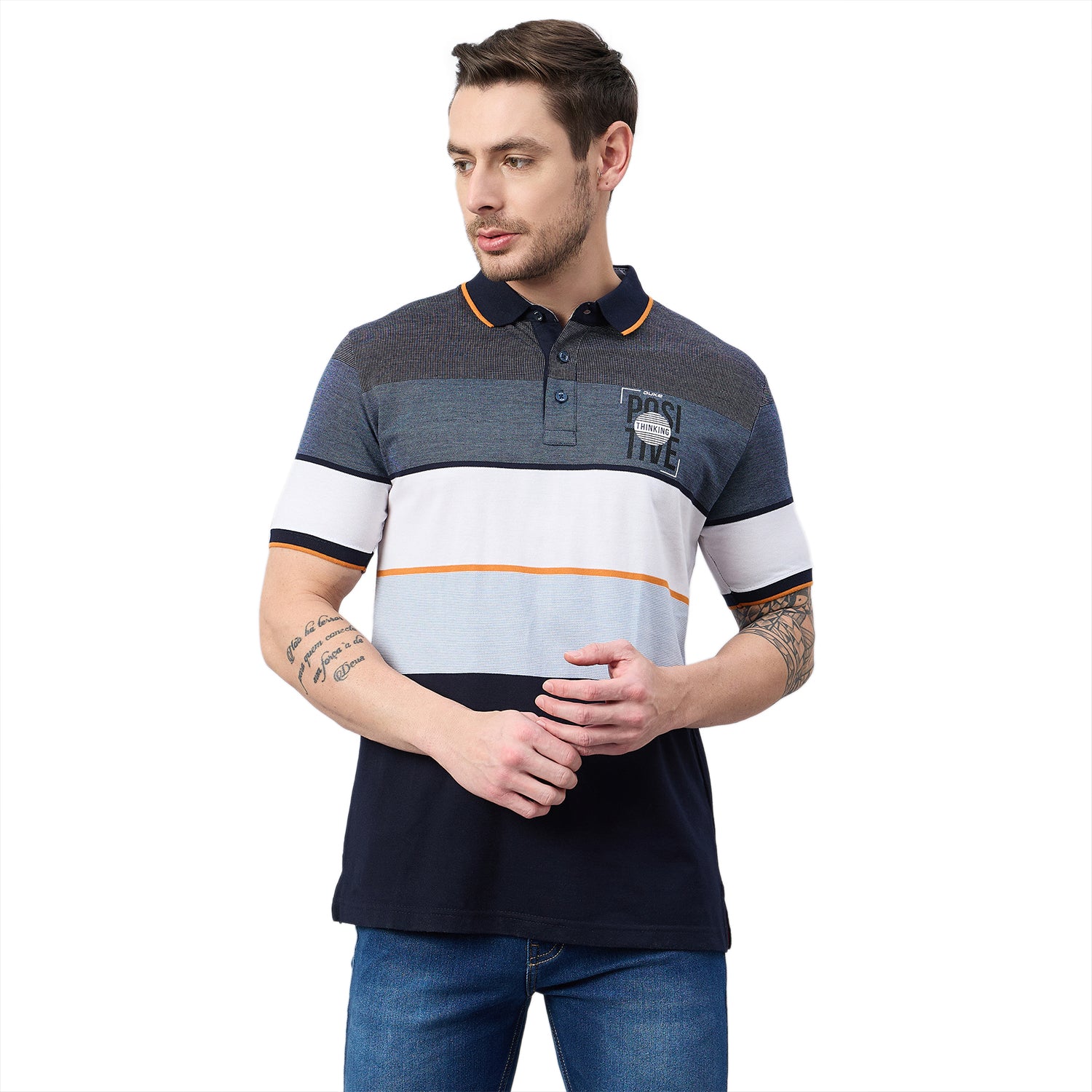 Duke Urban Men Half Sleeve Cotton Polo Tshirt (ON3253)