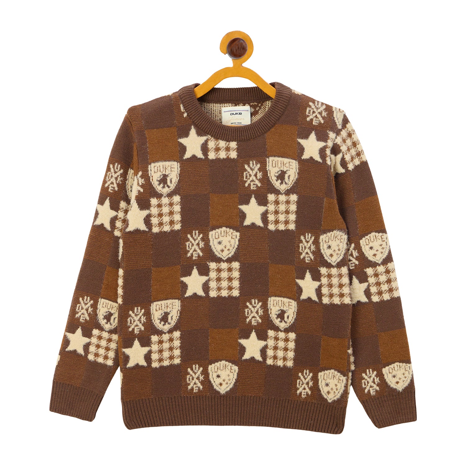 Duke Urban Boys Round Neck Full Sleeve Regular Sweater (S3632)