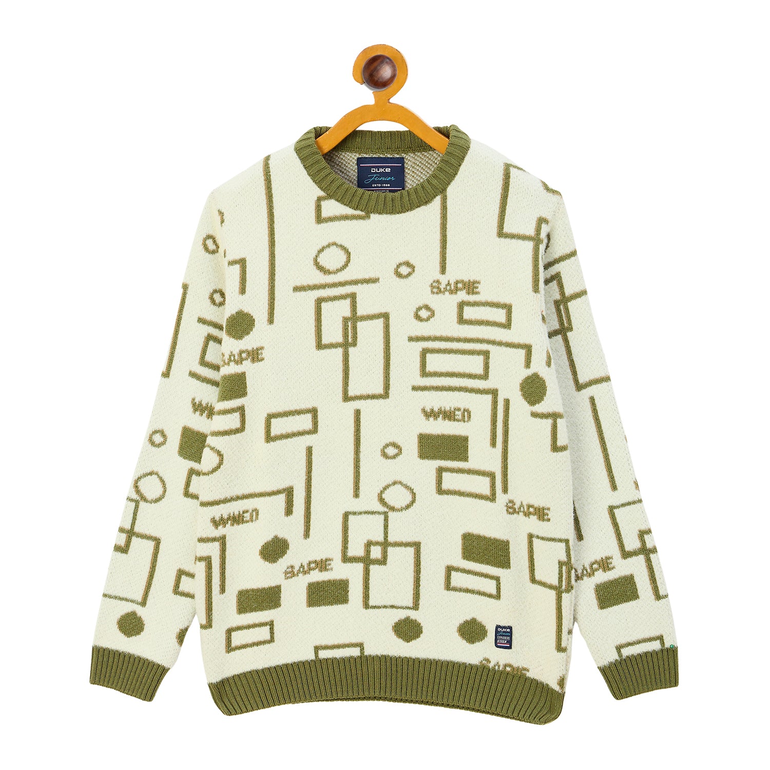 Duke Urban Boys Round Neck Full Sleeve Regular Sweater (S3604)