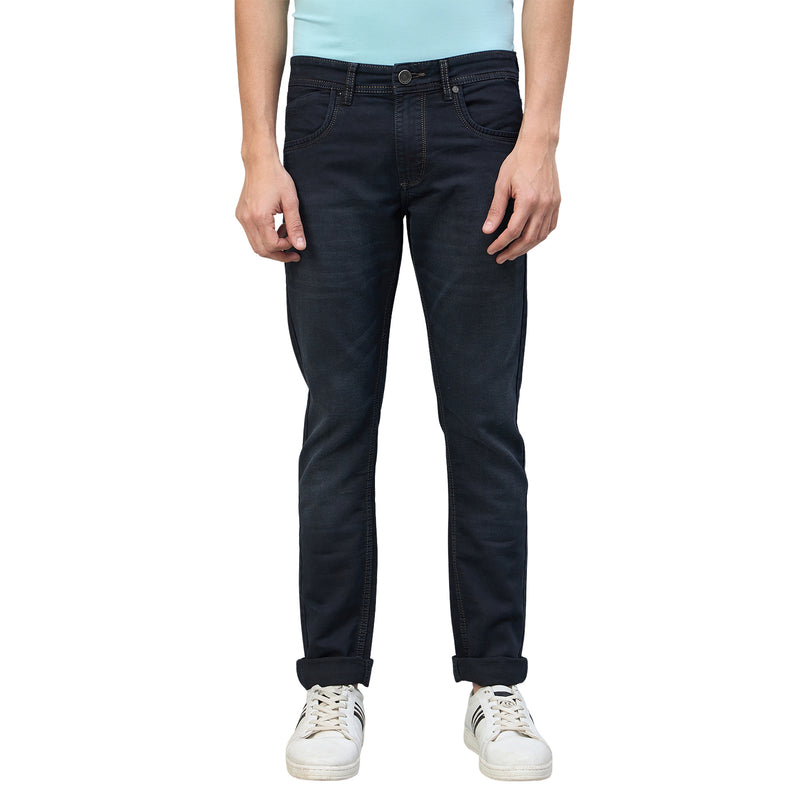 Duke Urban Men Slim Fit Mid-Rise Light Fade Stretchable Jeans (SDD9123S)
