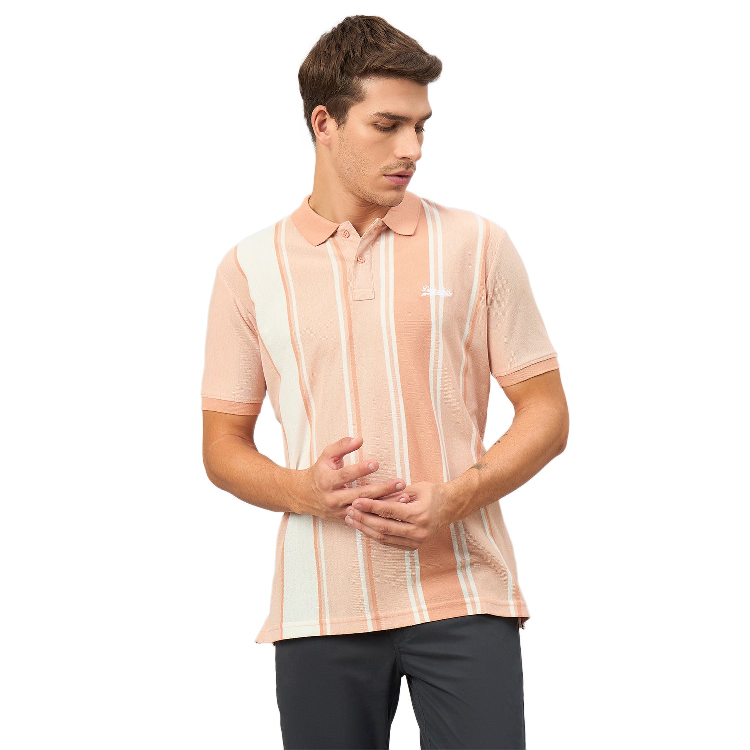 Duke Men Half Sleeve Cotton Tshirt (LF7656)