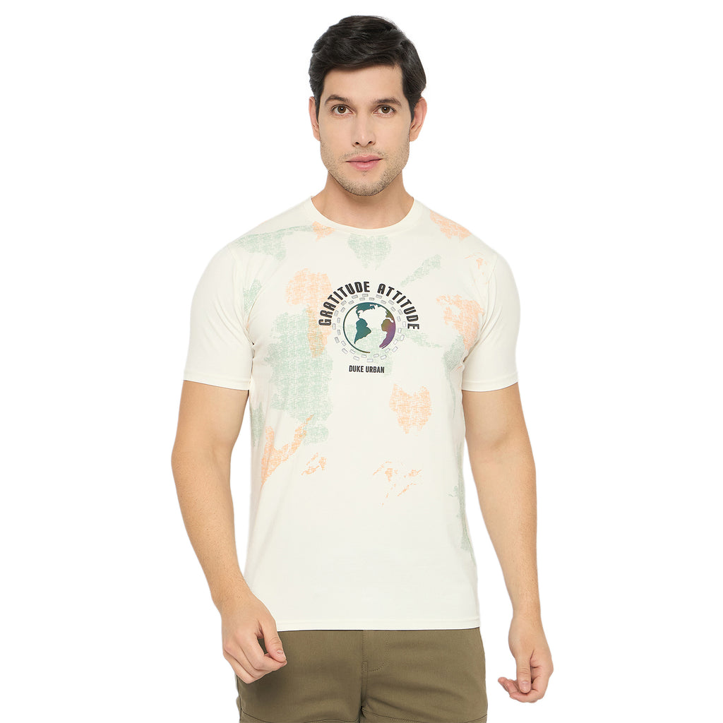 Duke Urban Men Half Sleeve Cotton Tshirt (LF7435)