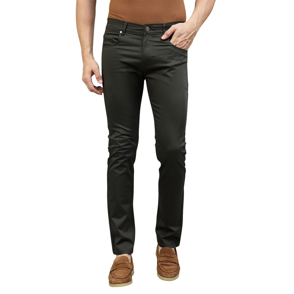 Duke Men Non-Denim Solid Casual Trouser (SDT4666R)