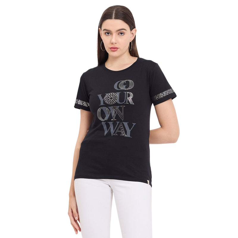 Duke Urban Women Short Sleeve Round Neck Top (LFX3282)