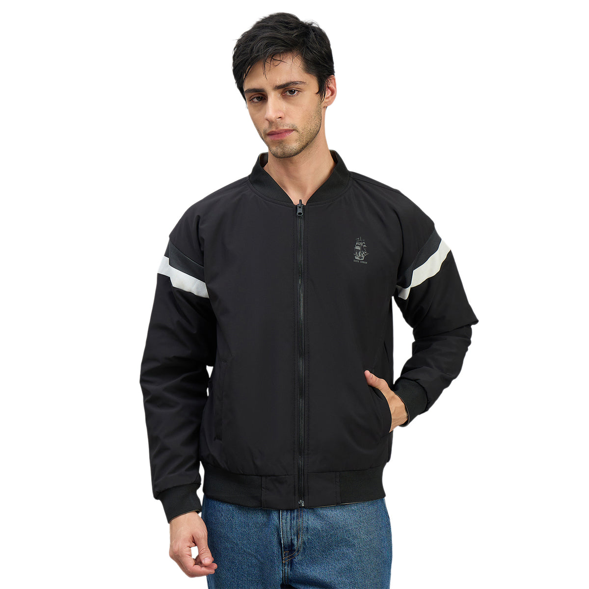 Duke Men Full Sleeve Stand Collar Reversible Jacket (SDZ3238)