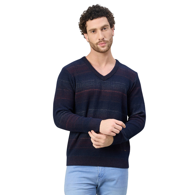 Duke Men V Neck Regular Sweater (SDS2246)