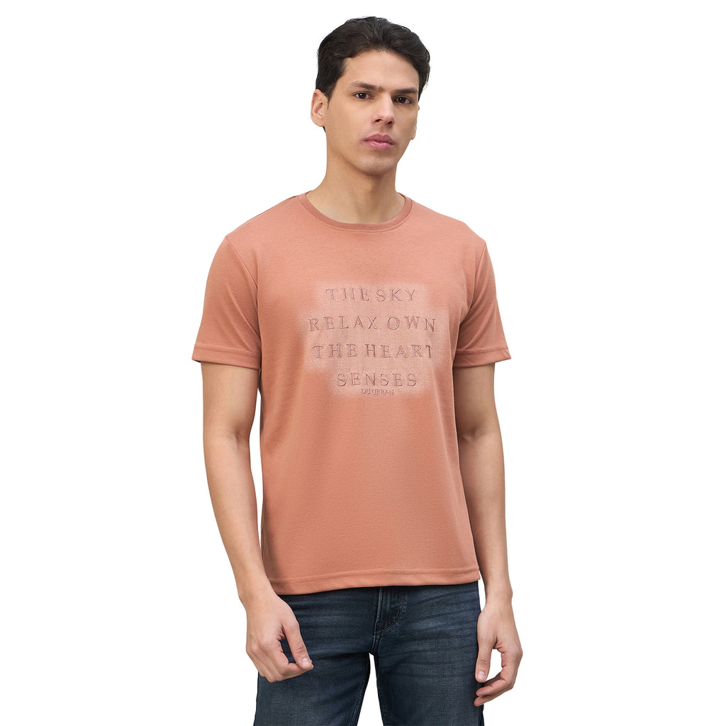 Duke Urban Men Typography Half Sleeve Round Neck Tshirt (LF7597)