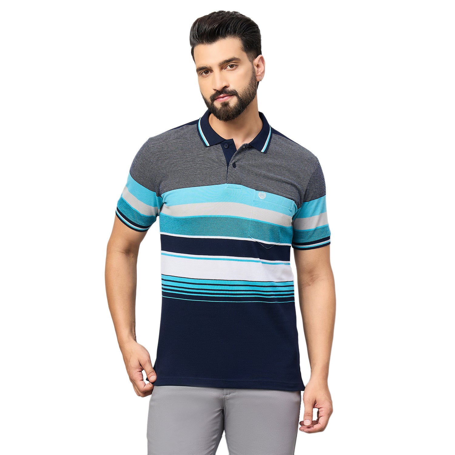 Duke Urban Men Half Sleeve Polo Cotton Tshirt (LF7463)