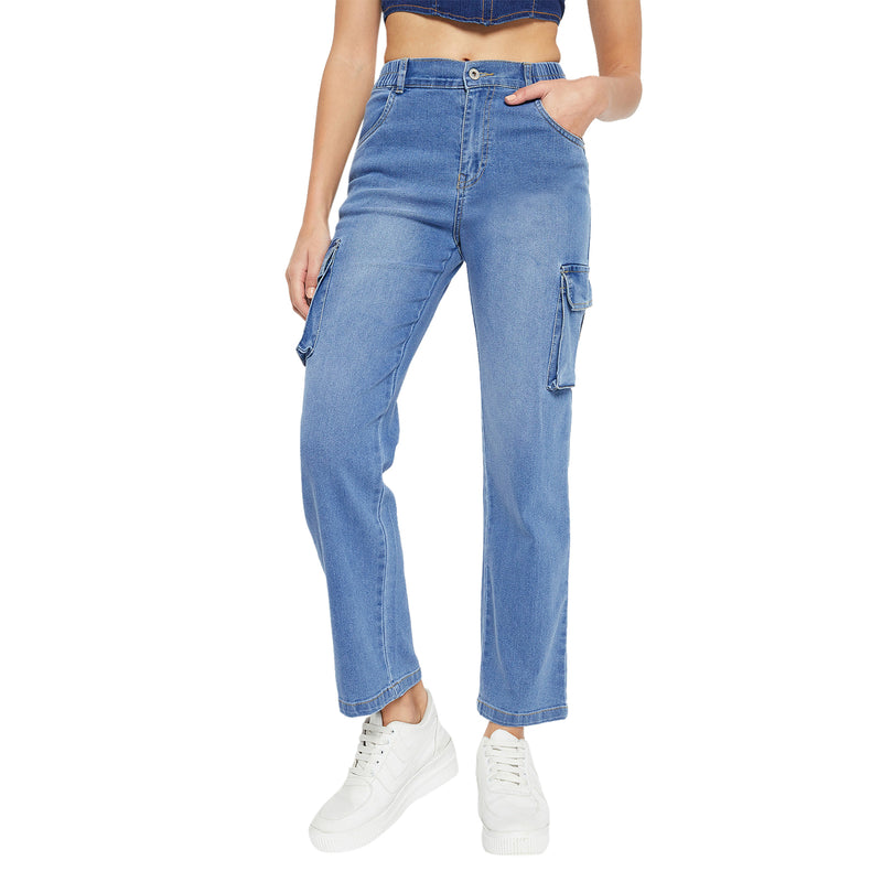 Duke Urban Women Cargo Stretchable Jeans (SDD6746)