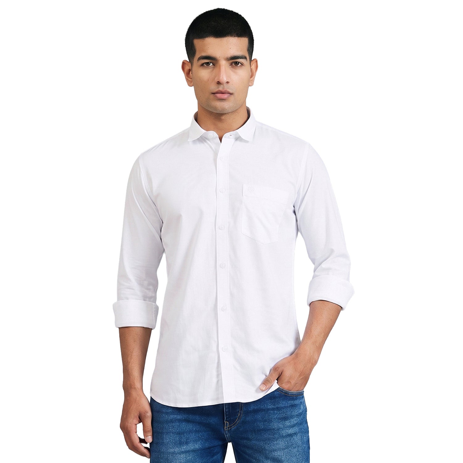 Duke  Men Regular Half Sleeve Cotton Shirt (SDO8WDE)