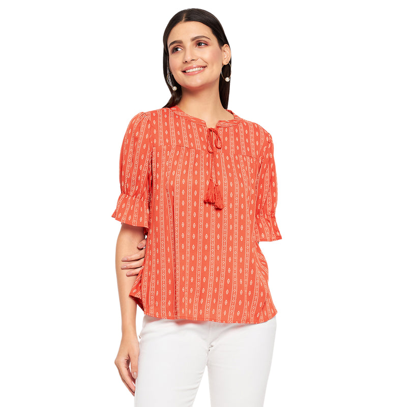 Duke Stardust Women Half Sleeve Printed Tunic (SDX4108)