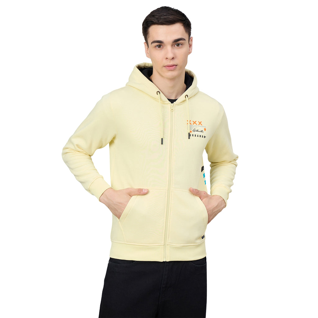 Duke Urban Men Smart Fit Hooded Zip Sweatshirt (LF6363)