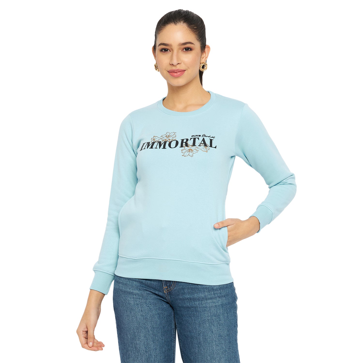 Duke Urban Women Round Neck Sweatshirt (MLFX931)