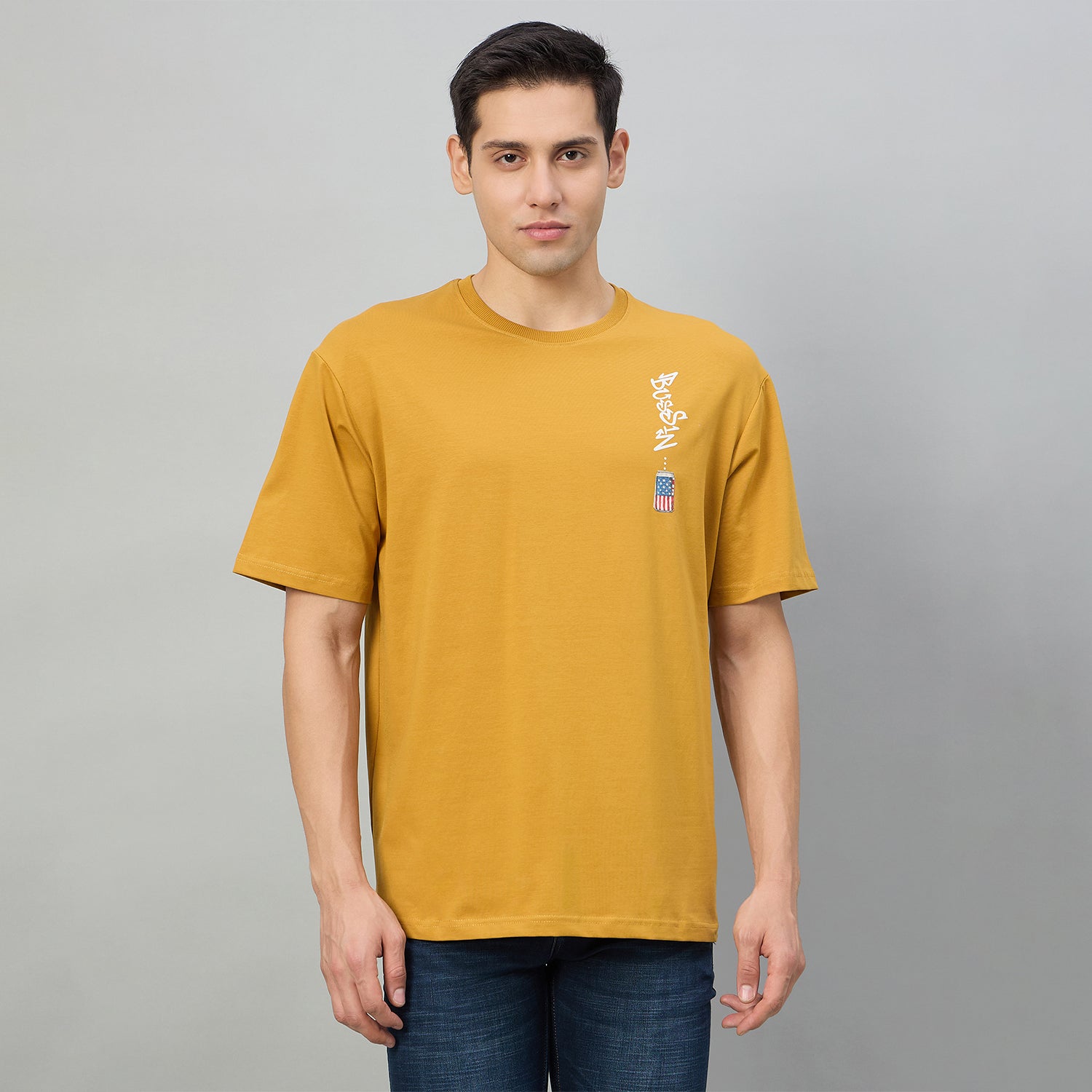 Duke Men Half Sleeve Cotton Oversize Casual T-shirt (LF7891)