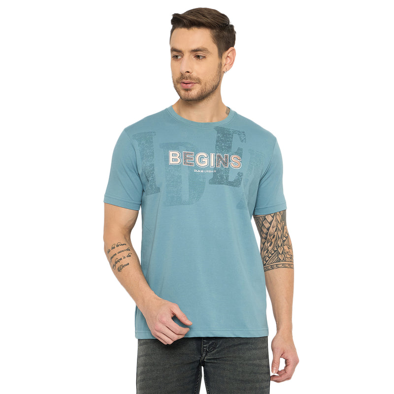 Duke Urban Men Half Sleeve Cotton Tshirt (LF7421)