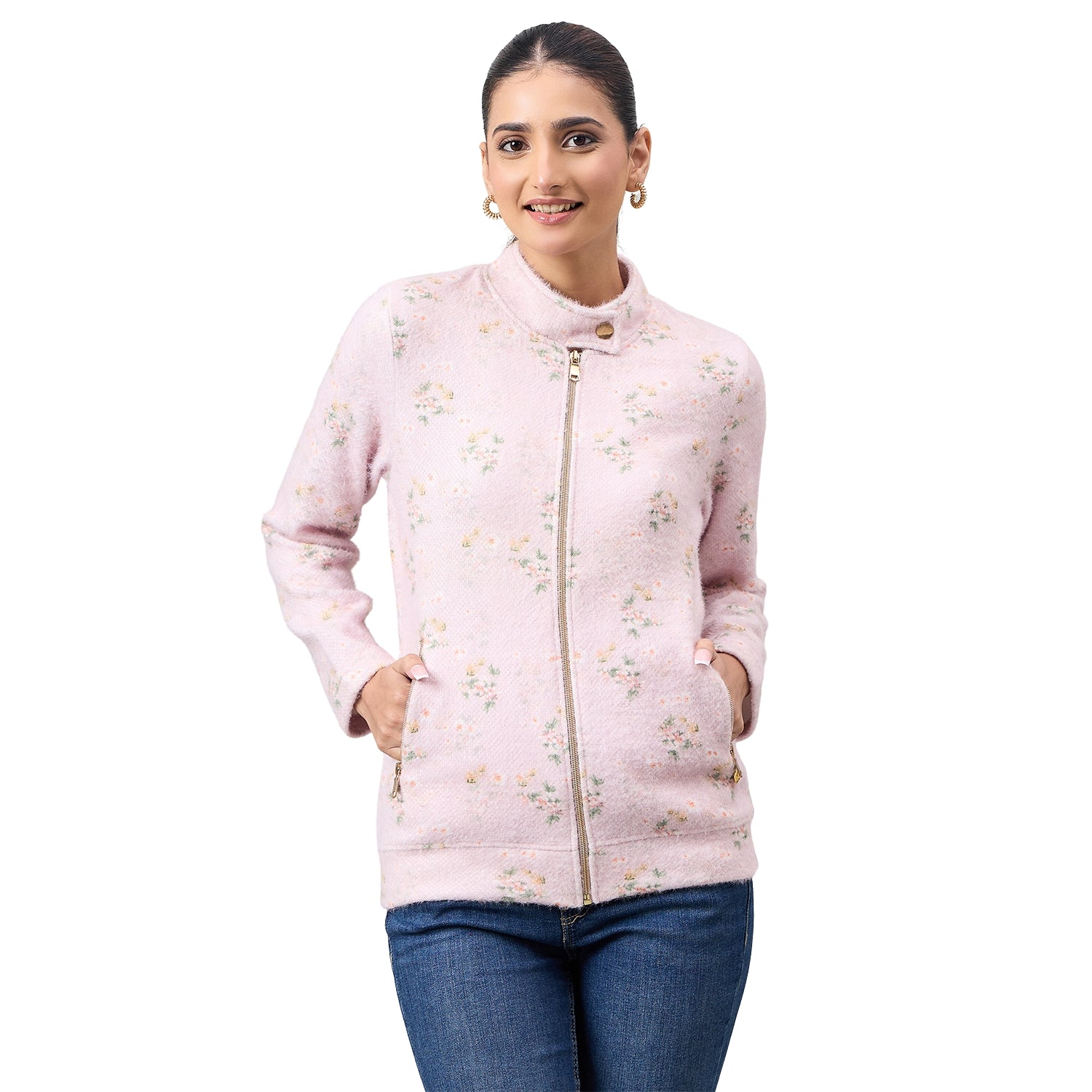 Duke Urban Women Full Zip Regular Sweatshirt (LFX976)