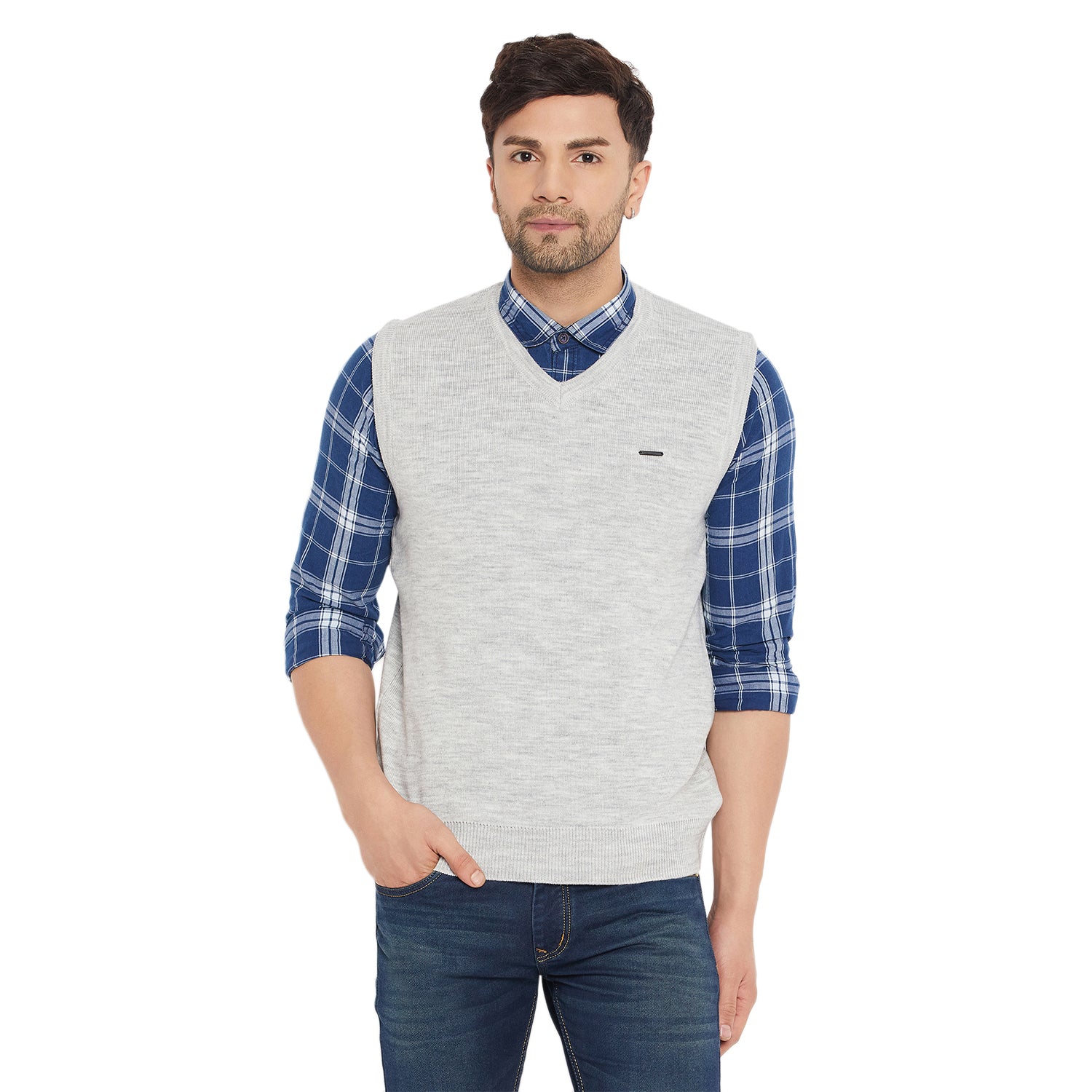 Duke Urban Men Sleeveless V-Neck Sweater (SDS5000)