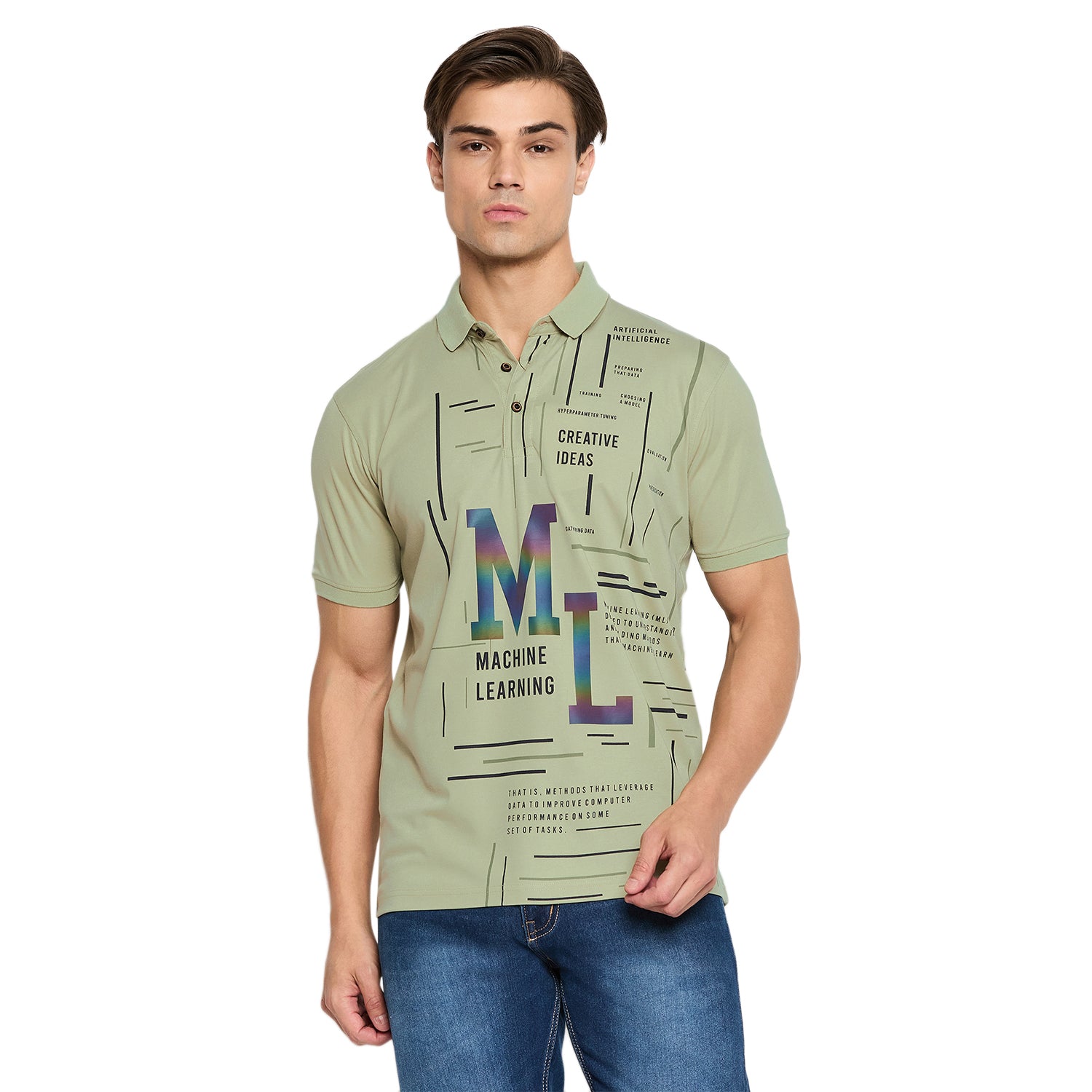 Duke Urban Men Half Sleeve Cotton T-shirt (LF7177)