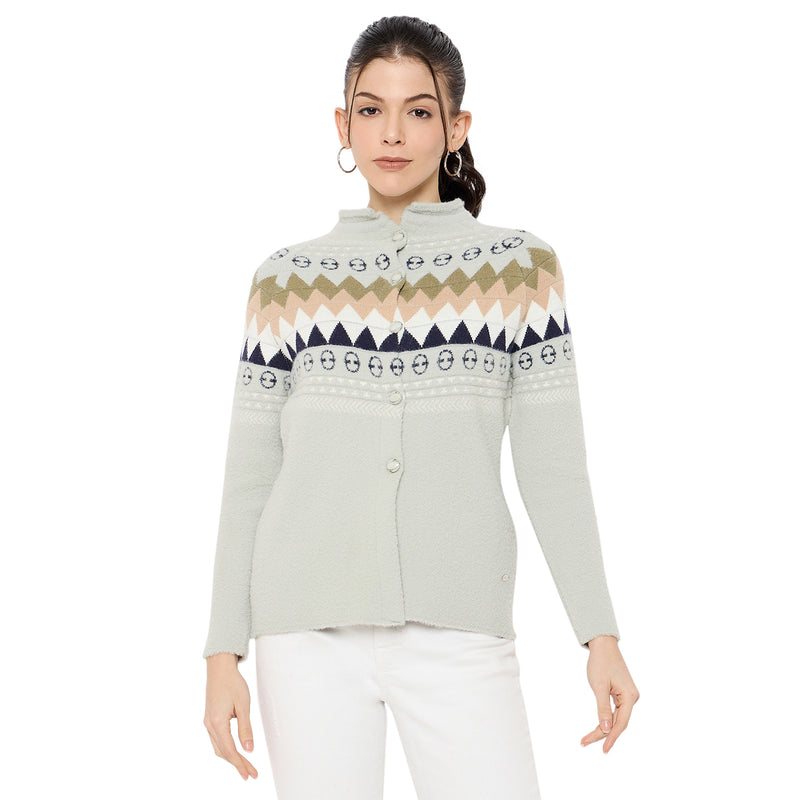 Duke Urban Women Full Sleeve Front Open Sweater (SDS1355)